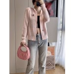 MIU MIU 23 PRE Autumn New Hooded Zipper Cardigan