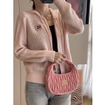 MIU MIU 23 PRE Autumn New Hooded Zipper Cardigan