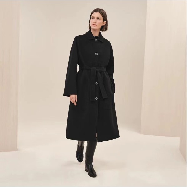 Hermes cashmere coat (consult customer service to confirm the size before placing an order for a customized version)