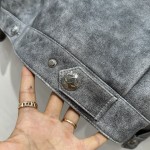 Chanel Medieval Set Lapel Leather Jacket Coat