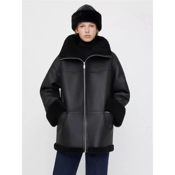 Leather and fur integrated B22 (consult customer service to confirm the size before placing an order for customized products)