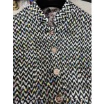 CHANEL High Order Handmade Square Sequin Twill Soft Wool Stand Neck Coat