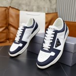 Prada calf leather stitching, hand stitched marker line shoes