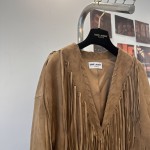 Saint Laurent imported suede leather stitching with tassels for decorative tassels made of full leather