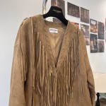 Saint Laurent imported suede leather stitching with tassels for decorative tassels made of full leather