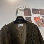 Saint Laurent imported suede leather stitching with tassels for decorative tassels made of full leather