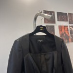 Chanel Imported Lambskin Spliced Feather