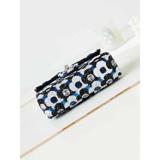 CHANEL 23C Beaded Light Yellow CF Sequin Bag Model AS3965