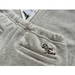 Dior Heavy Industry Large Letter Toothbrush Embroidery Sports Casual Fleece Pants