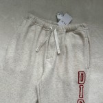 Dior Heavy Industry Large Letter Toothbrush Embroidery Sports Casual Fleece Pants