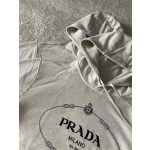 Prada's New Linen Embroidered Hoodie