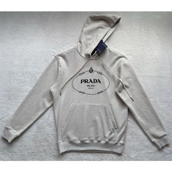 Prada's New Linen Embroidered Hoodie