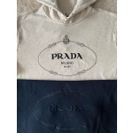 Prada's New Linen Embroidered Hoodie