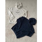 Prada's New Linen Embroidered Hoodie