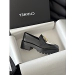 CHANEL thick sole loafers