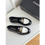CHANEL thick sole loafers