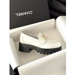 CHANEL thick sole loafers