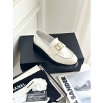 CHANEL thick sole loafers