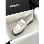 CHANEL thick sole loafers