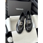 CHANEL thick sole loafers
