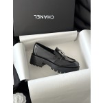 CHANEL thick sole loafers