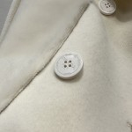 Prada Handmade Fur Pocket Double sided Cashmere Short Coat