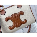 Celine Small Boston Canvas Leather Model: 113773