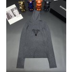 Prada High Neck Knit Top