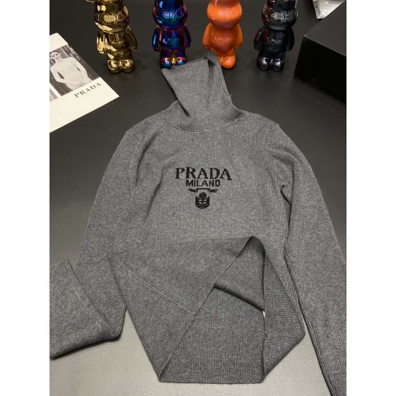 Prada High Neck Knit Top