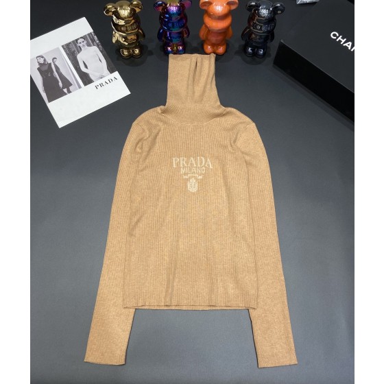 Prada High Neck Knit Top