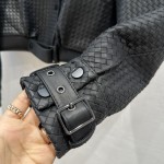 Bottega Veneta Andiamo Woven Sheepskin Jacket Coat