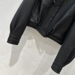 Bottega Veneta Andiamo Woven Sheepskin Jacket Coat