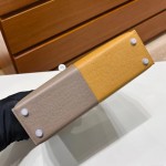 Kellymini 19cm Three Panel Color Ck18 Elephant Grey/2S Sesame Inner Panel Deep Sea Blue Silver Button