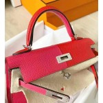 Mini Kelly Second Generation Three Block Color i6 Ultimate Pink 💞 S3 Heart Red ❤️  🔥 Built-in B3 Tanzanian Blue