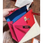 Mini Kelly Second Generation Three Block Color i6 Ultimate Pink 💞 S3 Heart Red ❤️  🔥 Built-in B3 Tanzanian Blue