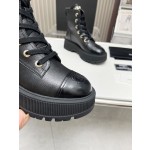 CHANEL strap design boots