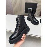 CHANEL strap design boots