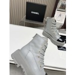 CHANEL strap design boots