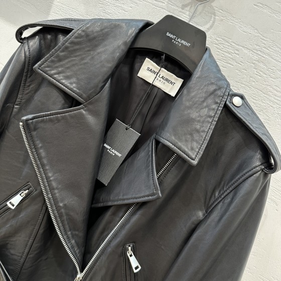 Saint Laurent Punk Motorcycle Jacket Leather