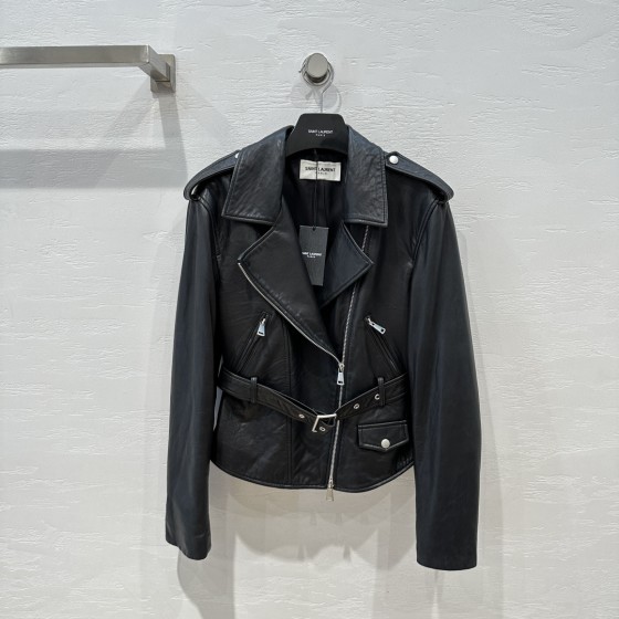 Saint Laurent Punk Motorcycle Jacket Leather