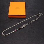 Hermes Nose Natural Turquoise Necklace