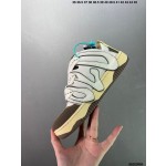 Official website Double Lace Up Casual Running Shoes Leather Red Blue Fluorescent Green Skeleton Bird