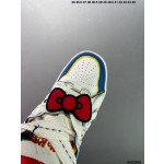 Official website Double Lace Up Casual Running Shoes Leather Red Blue Fluorescent Green Skeleton Bird