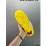 Official website Double Lace Up Casual Running Shoes Leather Red Blue Fluorescent Green Skeleton Bird