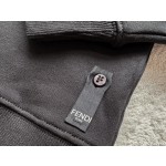 Fendi Jacquard Zipper Round Neck Sweater