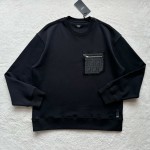 Fendi Jacquard Zipper Round Neck Sweater