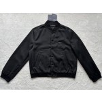 Prada black twill wool jacket