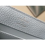 𝐋𝐎𝐔𝐈𝐒𝐕𝐔𝐈𝐓𝐓𝐎𝐍 N80931 Haze Blue with Exotic Snake Skin Gold Button