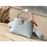 𝐋𝐎𝐔𝐈𝐒𝐕𝐔𝐈𝐓𝐓𝐎𝐍 N80931 Haze Blue with Exotic Snake Skin Gold Button