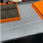 Hermes OT Square Diamond Bracelet
